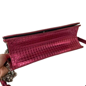 Medium Diorama Metallic Patent Micro-Cannage Red SHW