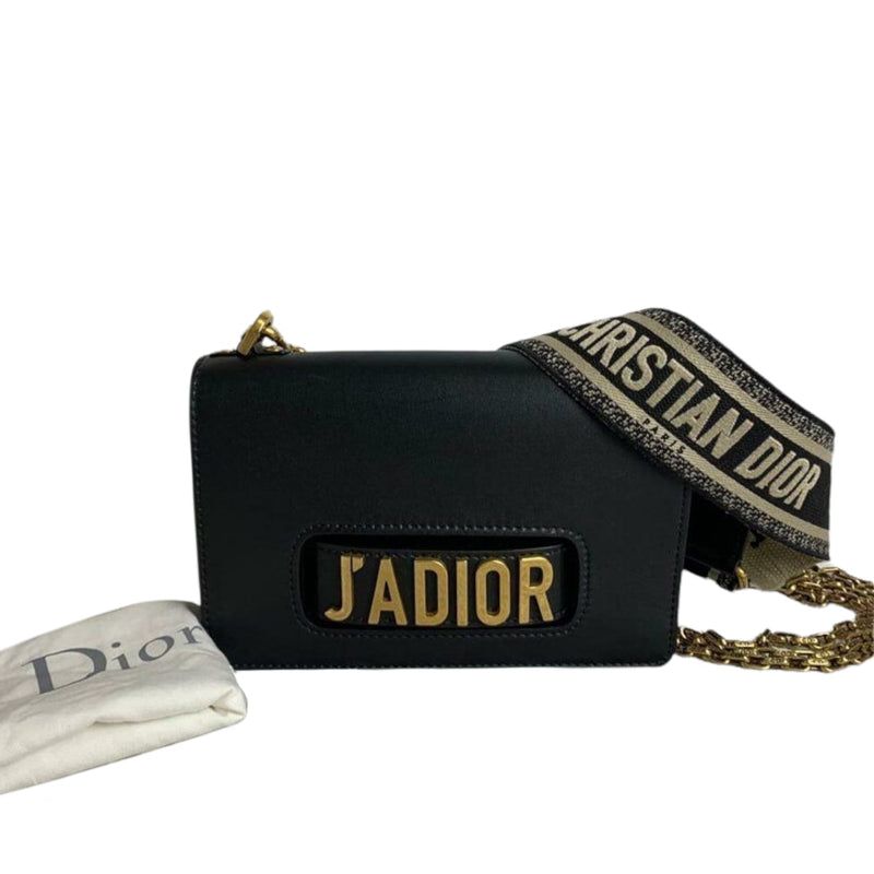 J'Adior Flap Bag with Chain and Extra Dior Strap GHW