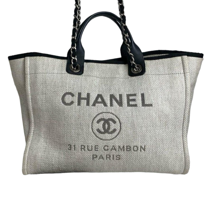 Large Deauville Tote Grey SHW