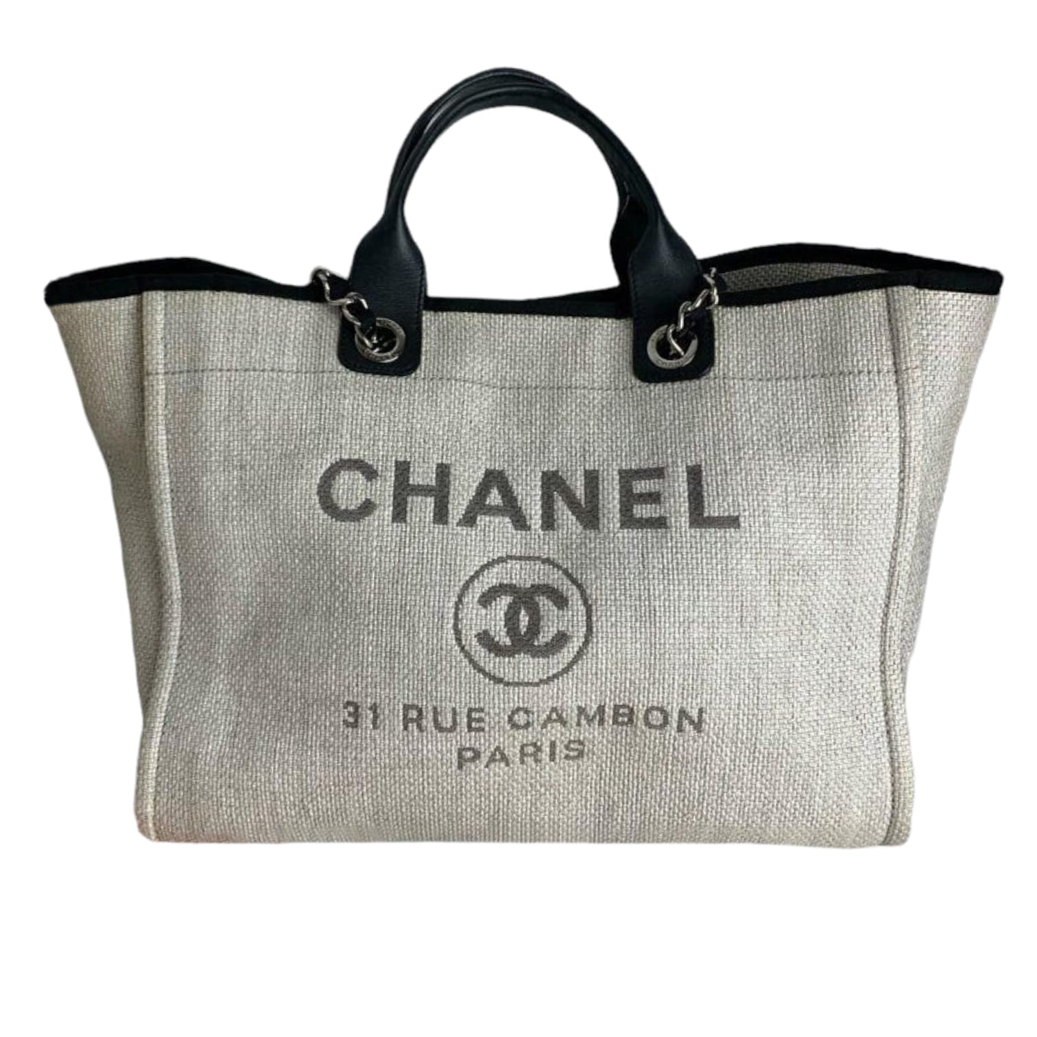 Large Deauville Tote Grey SHW