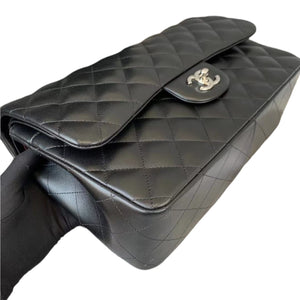 Jumbo Classic Double Flap Lambskin Black SHW