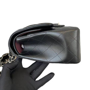 Jumbo Classic Double Flap Lambskin Black SHW