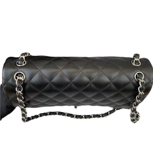 Jumbo Classic Double Flap Lambskin Black SHW