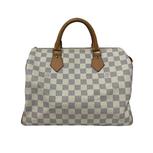 Speedy 30 Damier Azur Canvas GHW