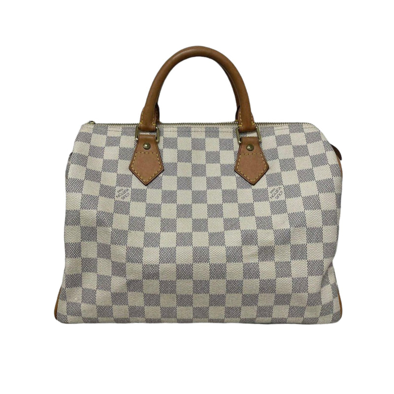 Speedy 30 Damier Azur Canvas GHW