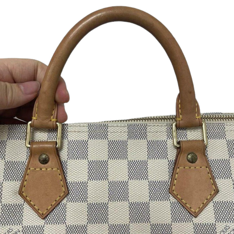 Speedy 30 Damier Azur Canvas GHW