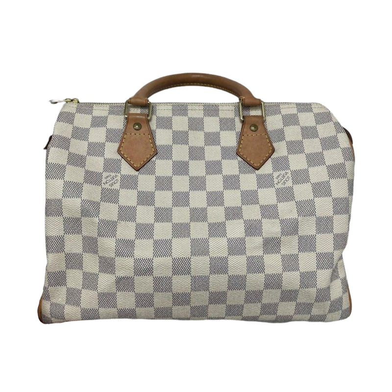 Speedy 30 Damier Azur Canvas GHW