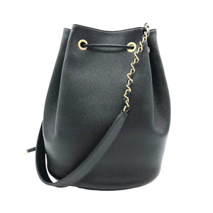 Medium Deauville Drawstring Bucket Caviar GHW