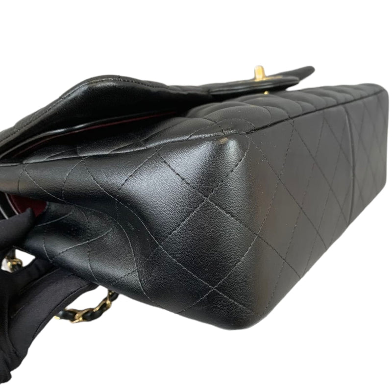 Jumbo Classic Double Flap Lambskin Black GHW