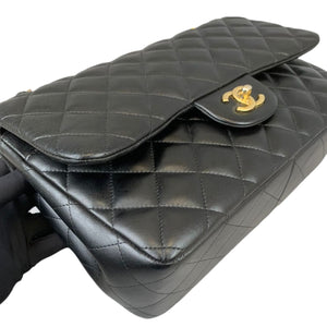 Jumbo Classic Double Flap Lambskin Black GHW