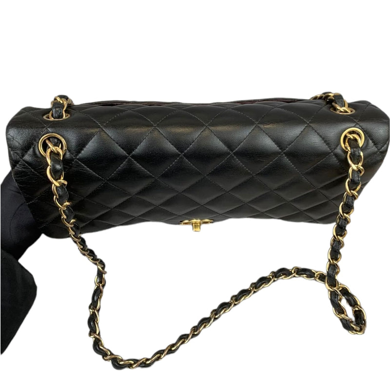 Jumbo Classic Double Flap Lambskin Black GHW