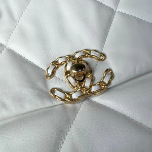 Large 19 Lambskin White MHW
