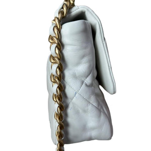 Large 19 Lambskin White MHW