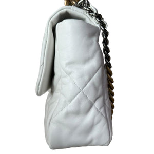 Large 19 Lambskin White MHW