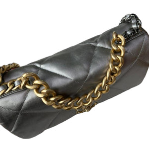 Large 19 Lambskin Silver MHW