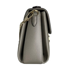 Interlocking GG Calfskin Leather Grey GHW