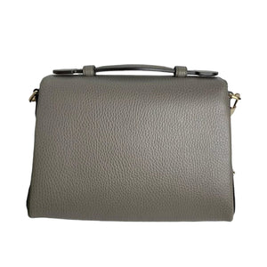 Interlocking GG Calfskin Leather Grey GHW