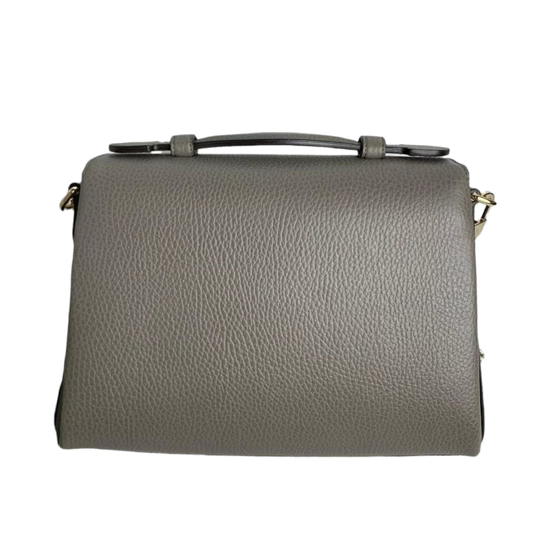 Interlocking GG Calfskin Leather Grey GHW