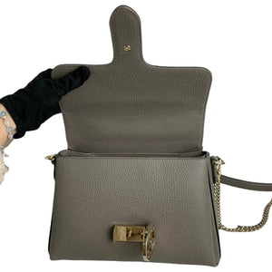Interlocking GG Calfskin Leather Grey GHW