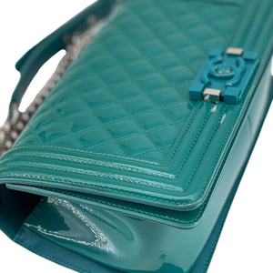 Old Medium Boy Patent Turquoise SHW