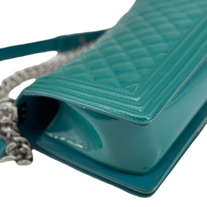 Old Medium Boy Patent Turquoise SHW