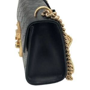 Small Padlock Signature Black GHW