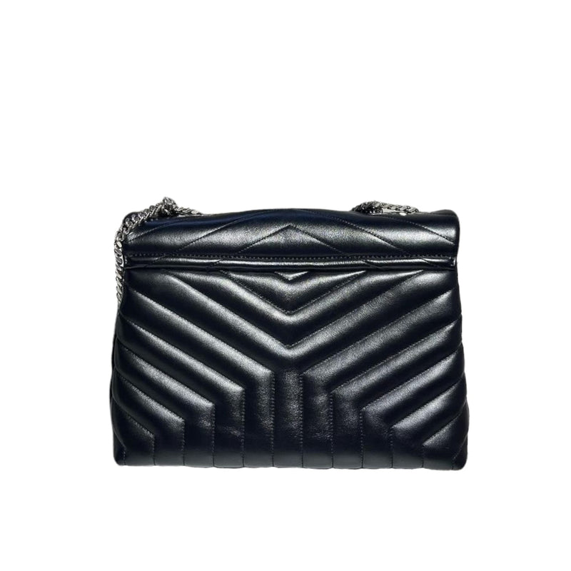 Medium Lou Lou Y Quilted Calfskin Black SHW