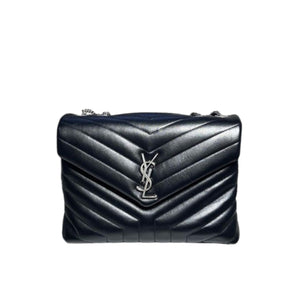 Medium Lou Lou Y Quilted Calfskin Black SHW