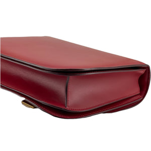 Medium Classic Box Calfskin Red GHW