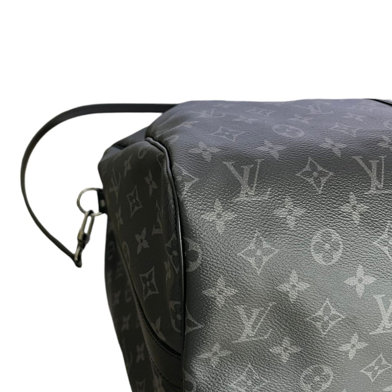 LV Keepall Bandouliere 55 Monogram Eclipse Bag (Read Description