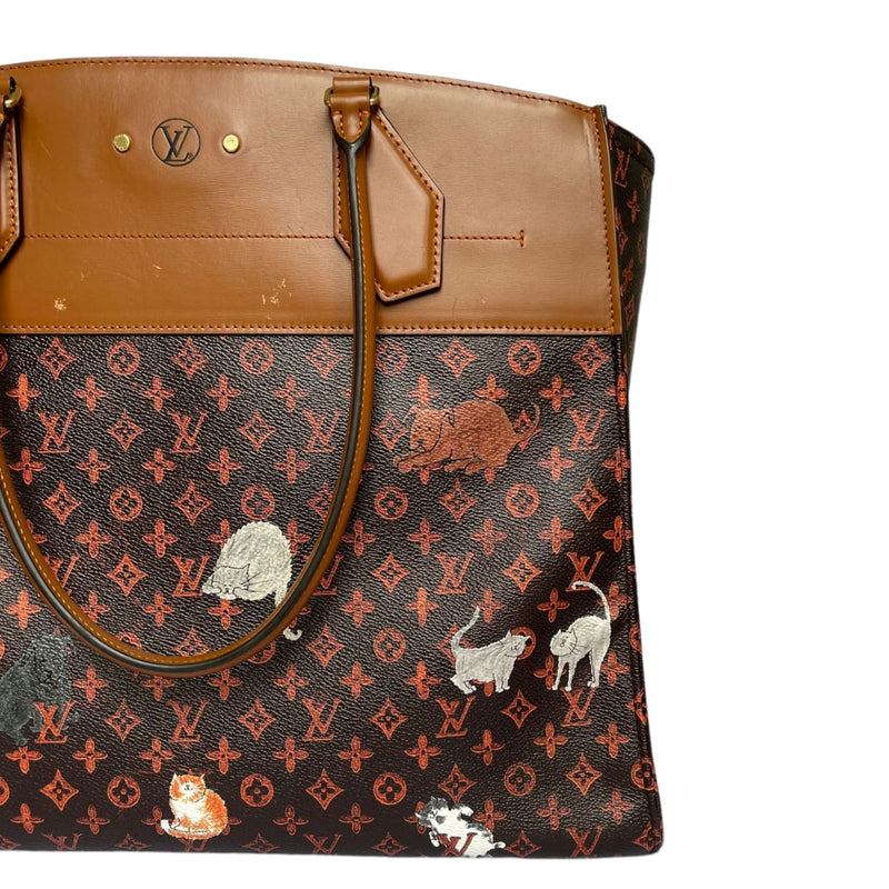 100% Original Louis Vuitton City Steamer Cabas XXL Catogram