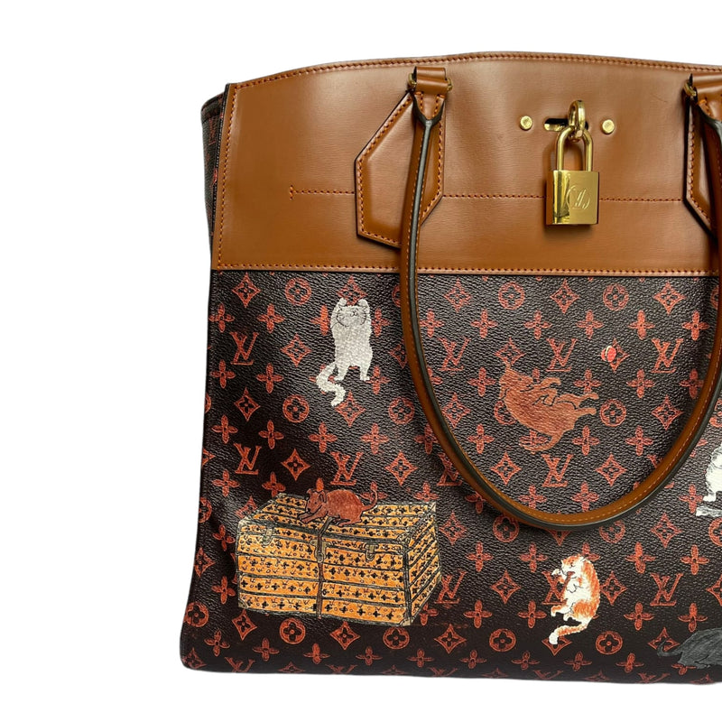 AUTHENTIC LOUIS VUITTON EPI GRACE CODDINGTON CATOGRAM DOG CARD