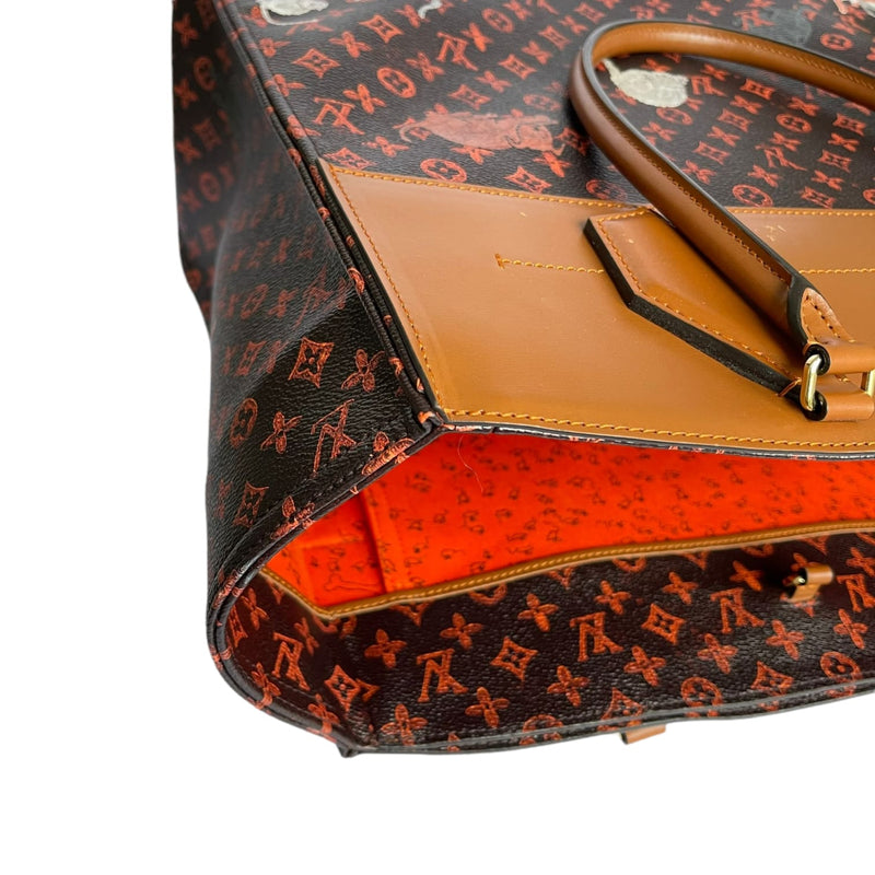 Louis Vuitton City Steamer Cabas Monogram Catogram XXL Brown/Orange in  Canvas with Gold-tone - US