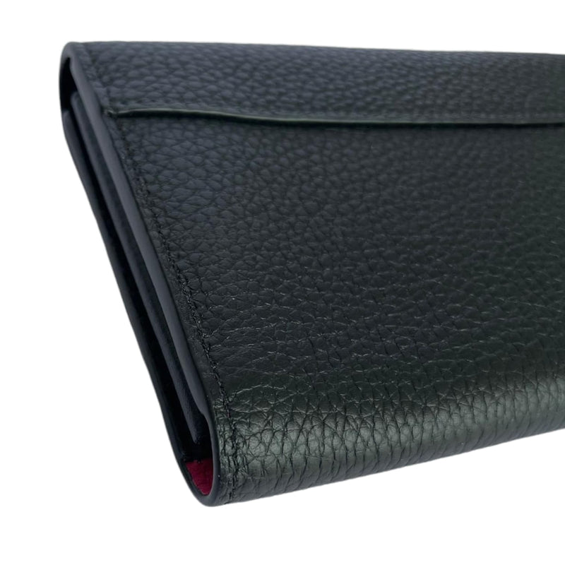 Capucines Wallet Taurillon Black GHW