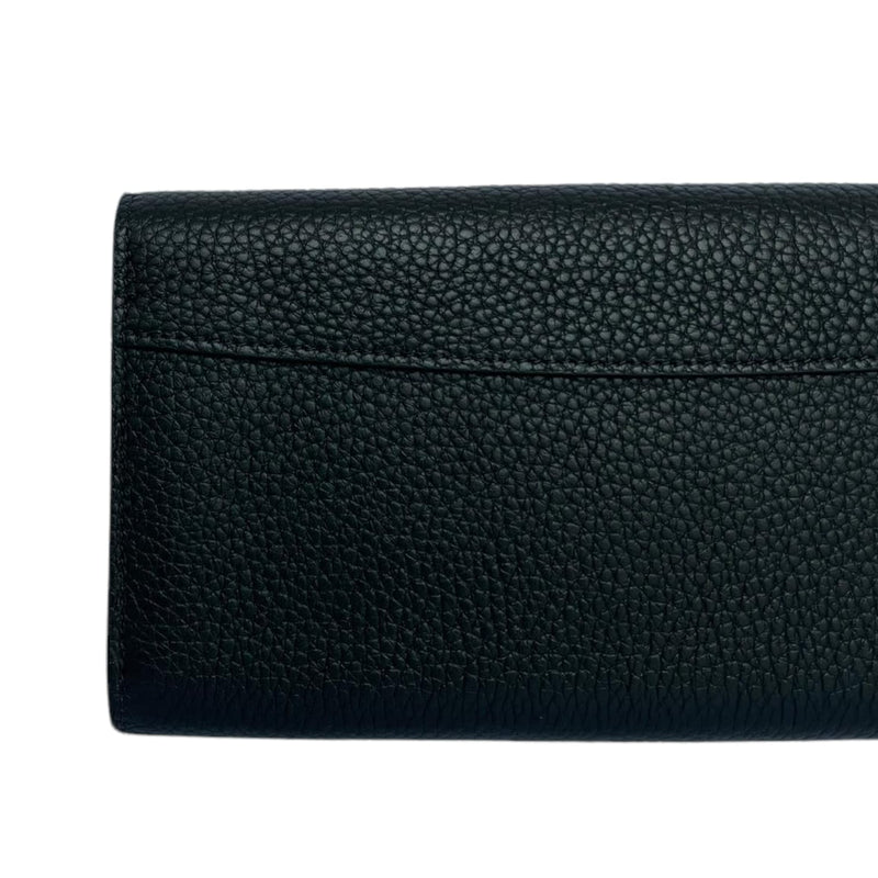 Capucines Wallet Taurillon Black GHW