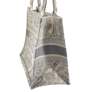 Medium Dior Book Tote Grey