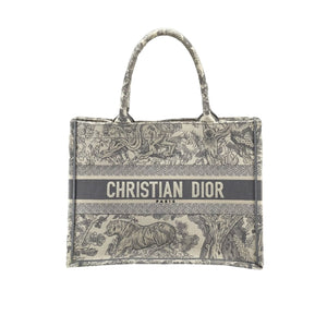 Medium Dior Book Tote Grey