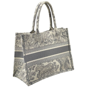 Medium Dior Book Tote Grey