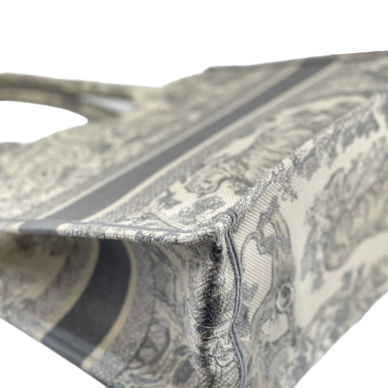 Medium Dior Book Tote Grey