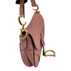 Mini Saddle Bag Calfskin Nude Pink GHW