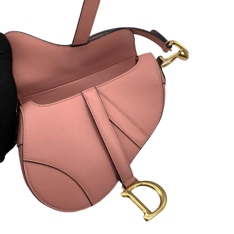 Dior Mini Saddle Bag In Pink Calfskin – Balilene