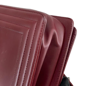 Old Medium Boy Bag Lambskin Burgundy RHW