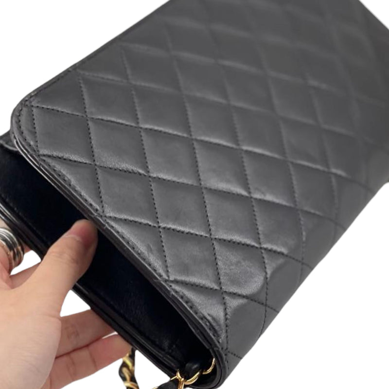 Timeless Full Flap CC Lambskin Black GHW