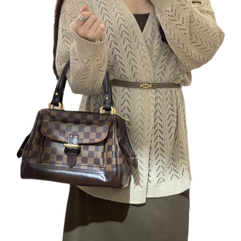 Louis Vuitton Damier Ebene Knightsbridge Bag In Brown