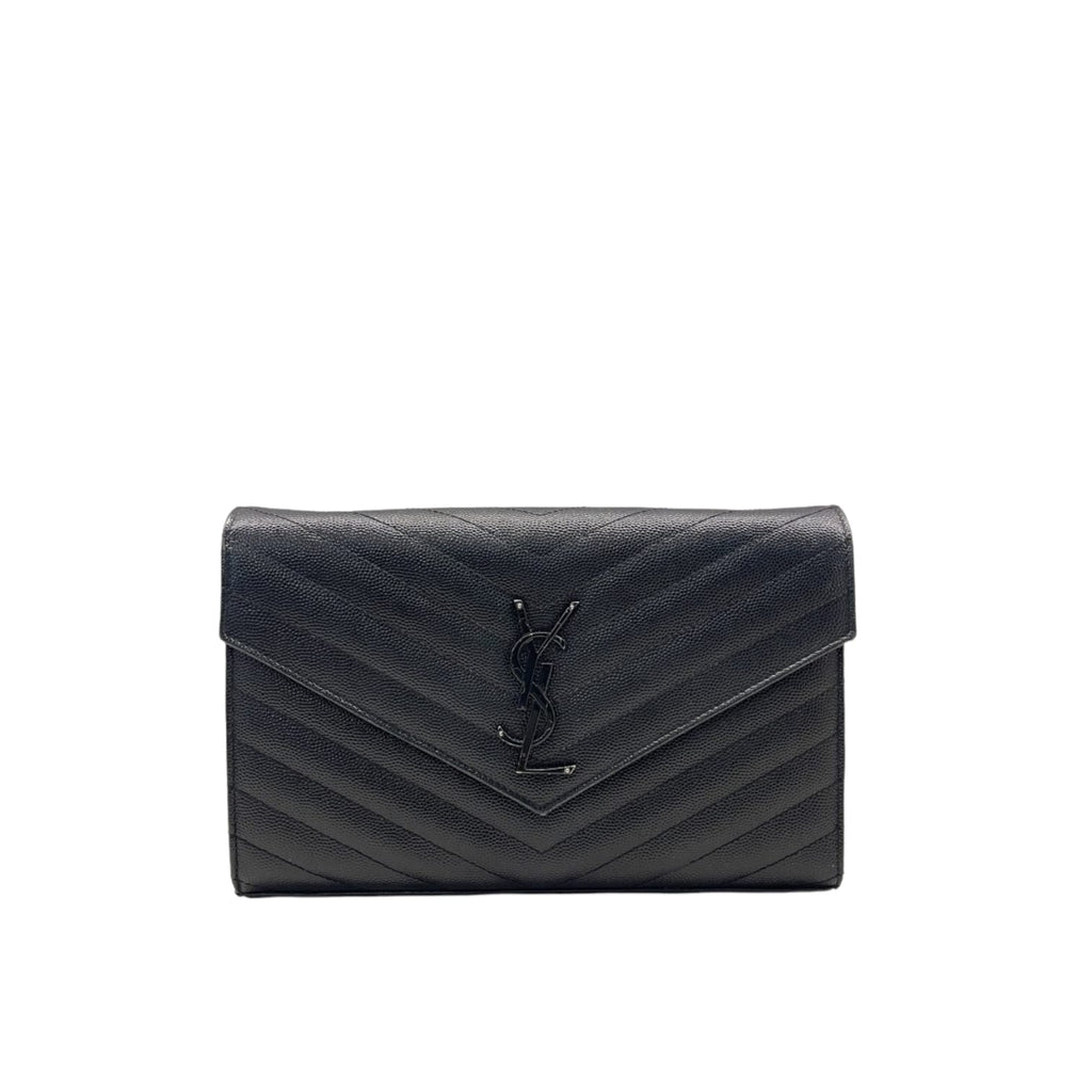 Envelope WOC Grained Leather Black BHW