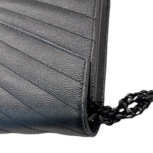 Envelope WOC Grained Leather Black BHW