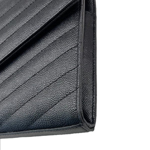 Envelope WOC Grained Leather Black BHW