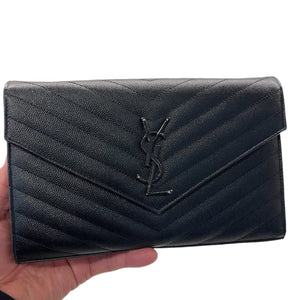 Envelope WOC Grained Leather Black BHW