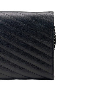 Envelope WOC Grained Leather Black BHW