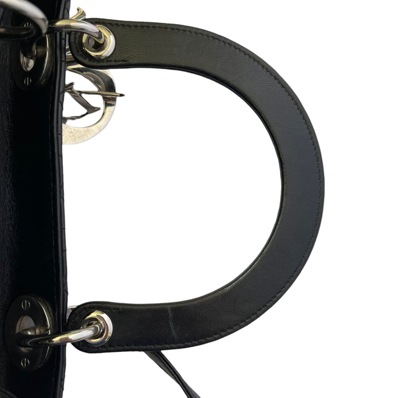 Large Lady Dior Lambskin Black SHW